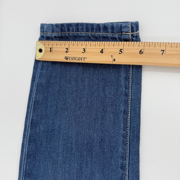 Kancan Jeans Women 5 Blue Boyfriend Distressed Destroyed Denim Mid Rise 29x27 - Picture 12 of 13